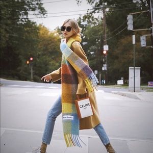 Color Block Thick Scarf